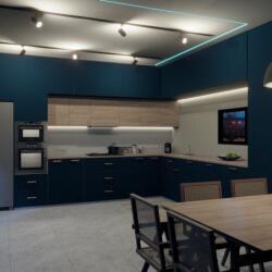 Mac Pro Furnishings Shade Of Blue Kitchen