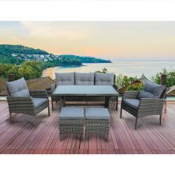 California Set Twin Wicker Grey